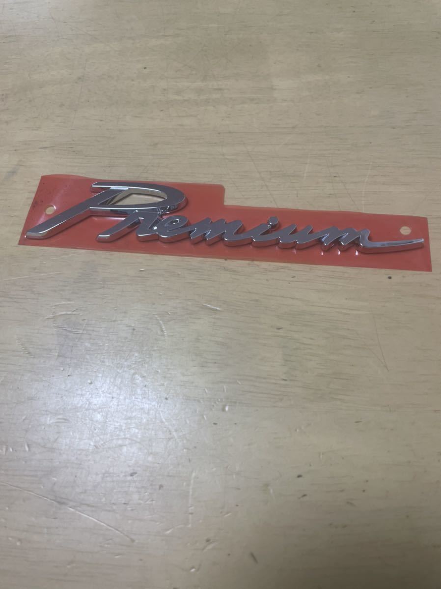 レア 未使用 三菱 ふそうスーパーグレート 純正 プレミアム メッキ エンブレム ジャンク シール ステッカー premium 大型 中型 小型