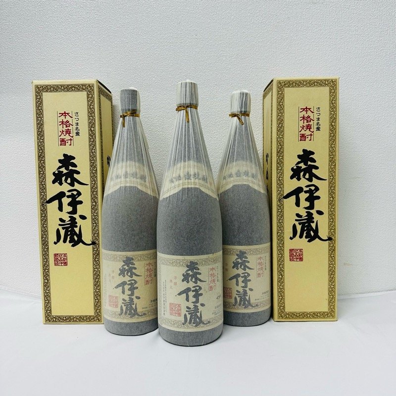 新作入荷，2025】 まとめ売り3本セット 人気銘柄 本格薩摩芋焼酎 森 