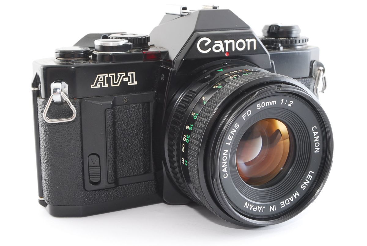 Canon AV-1 Film Camera - Black, 50mm F1.8 Lens - Etsy