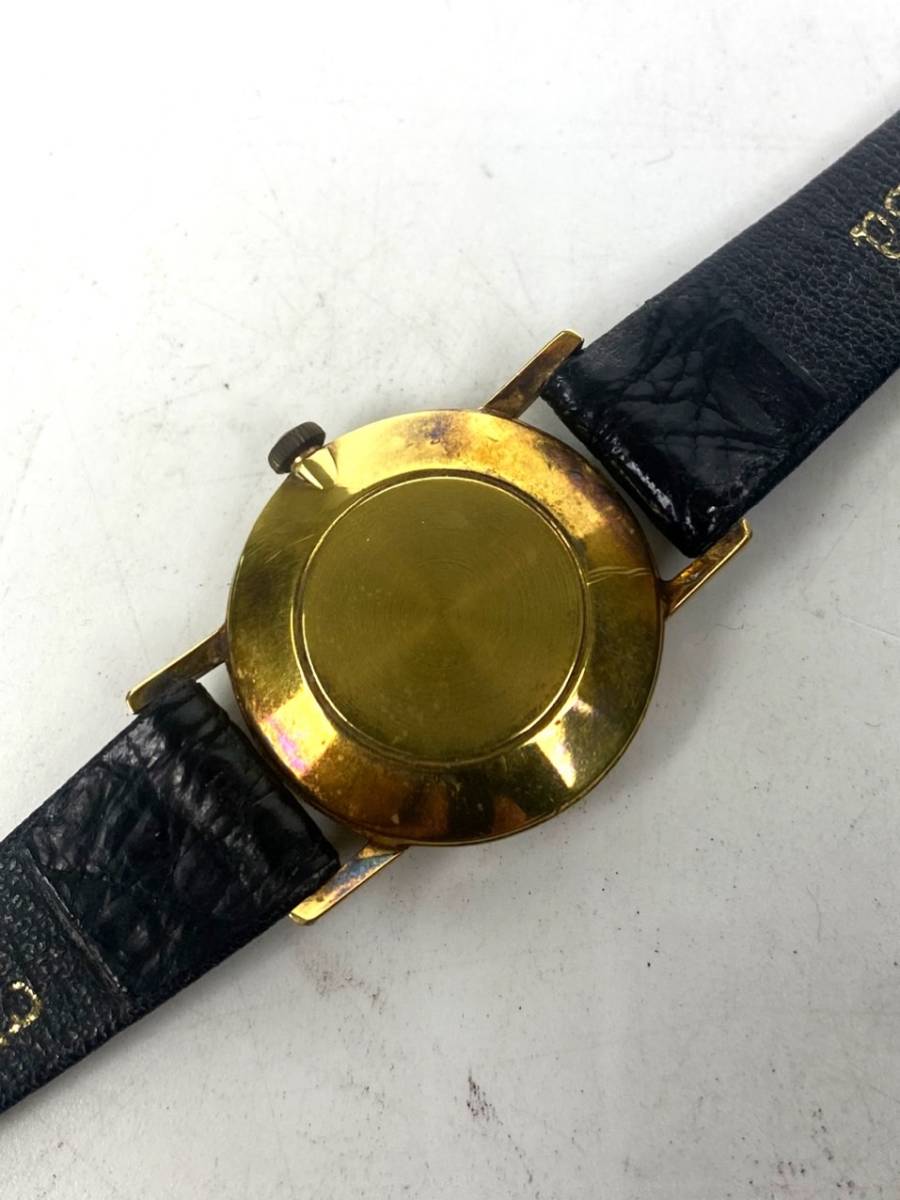 OMEGA オメガ 手巻き レディース 腕時計 ゴールド文字盤 ラウンド