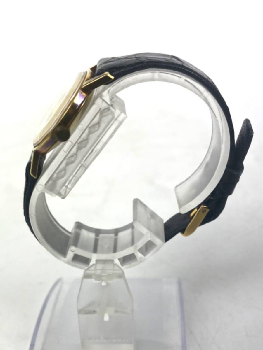OMEGA オメガ 手巻き レディース 腕時計 ゴールド文字盤 ラウンド