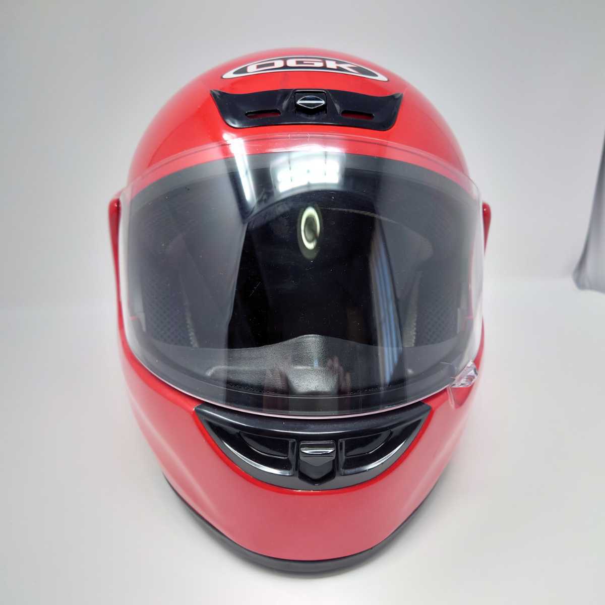 ☆送料無料 OGK ヘルメット フルフェイス 赤 59~60cm Lサイズ OGK