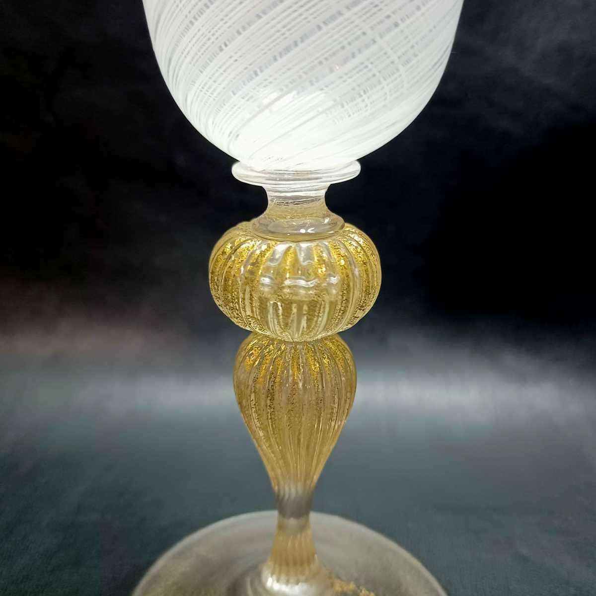 MURANO La Fenice ムラノ ラ フェニーチェ 双耳 スワン グラス