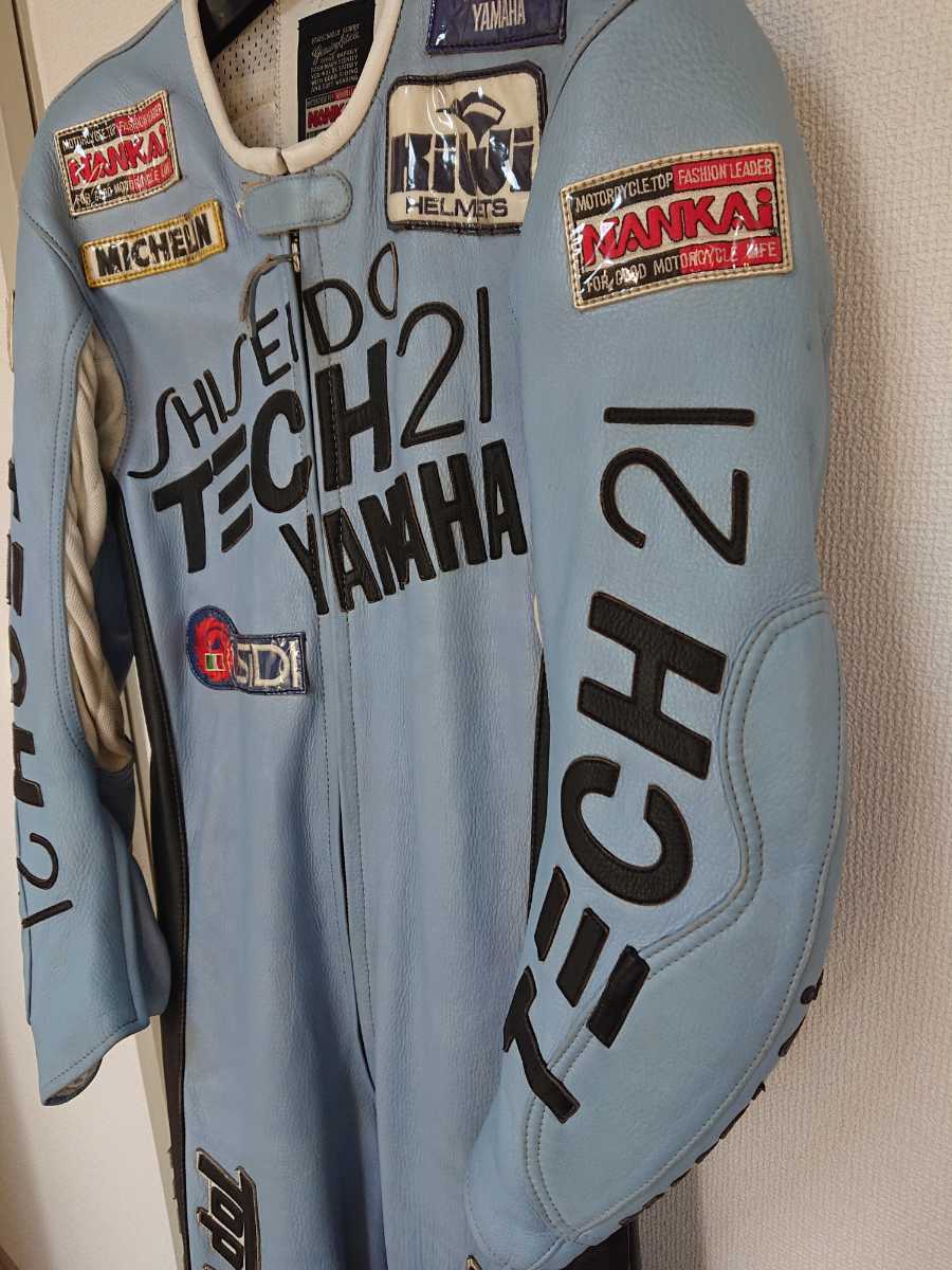 テック21 TECH21 レーシングスーツ 革ツナギ Lサイズ 8耐 ヤマハ