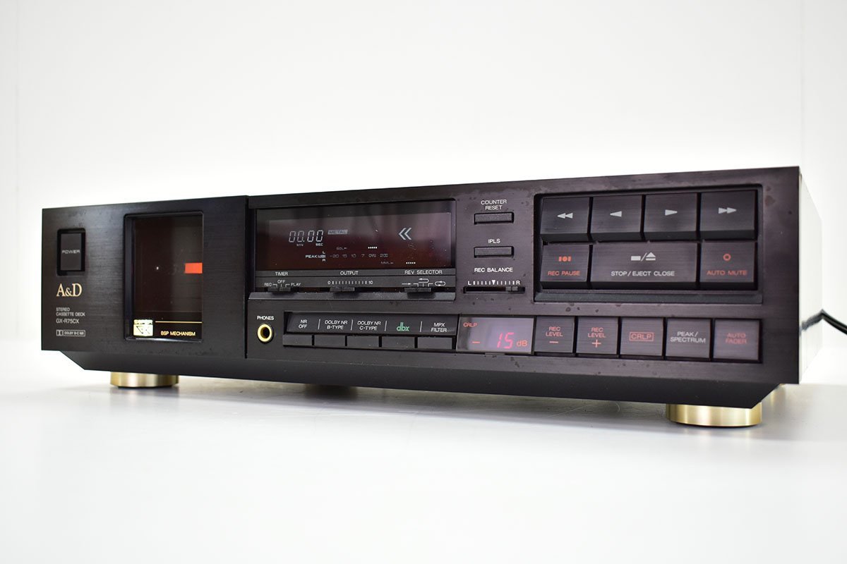 A&D AKAI GX-R75CX カセットデッキ 再生OK アカイ STEREO CASSETTE
