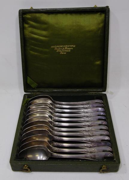 ☆仏蘭西銀器クリストフルシルバー カトラリー4本セット 定番のアルビ