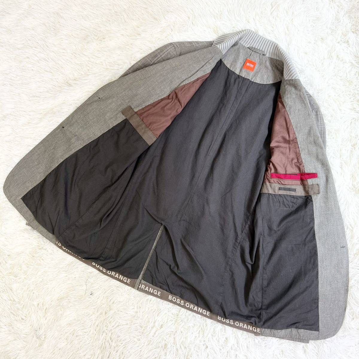 オンラインストア人気商品 HUGO BOSS グレンチェック グレー 