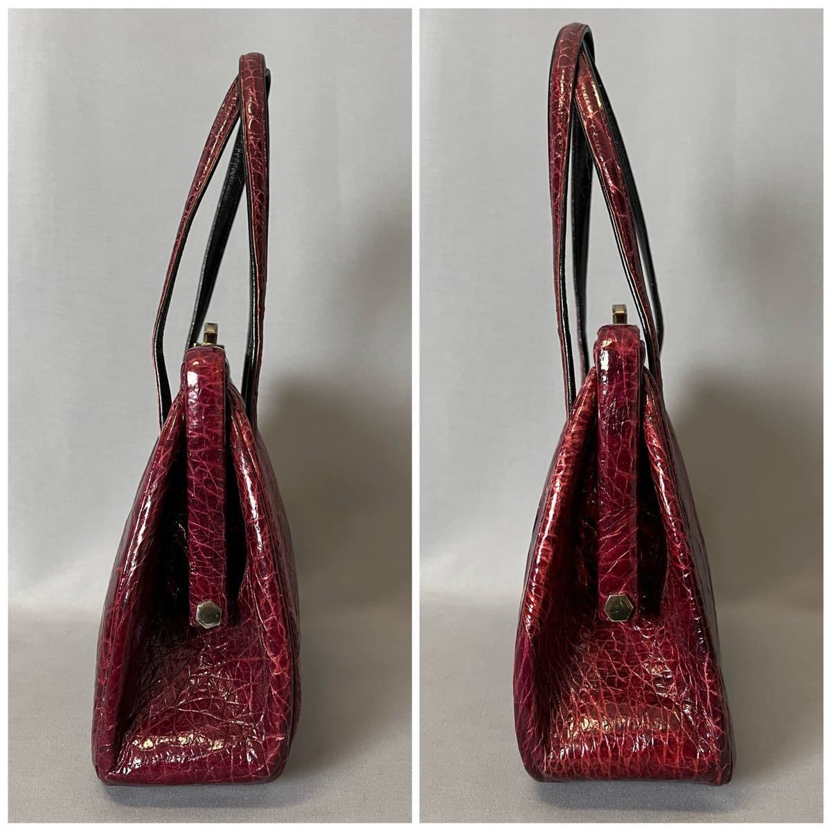 タートル turtle 亀革 がま口 ハンドバッグ