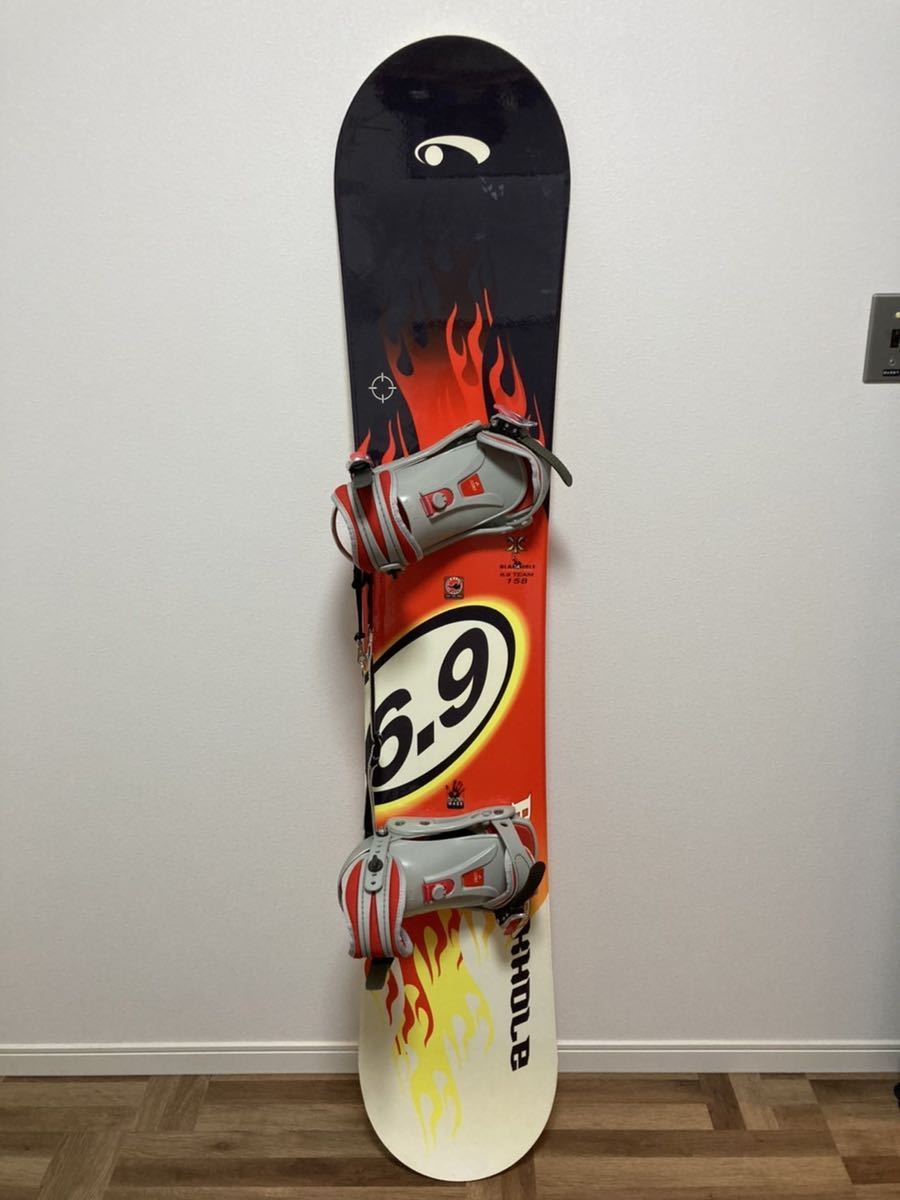 スノーボード　【ケース・ビンディング付】blackhole 6.9team 158cm