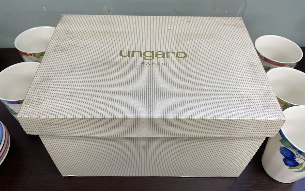 未使用品】ungaro ウンガロ マルチカップセット（5客）箱付き ティー 