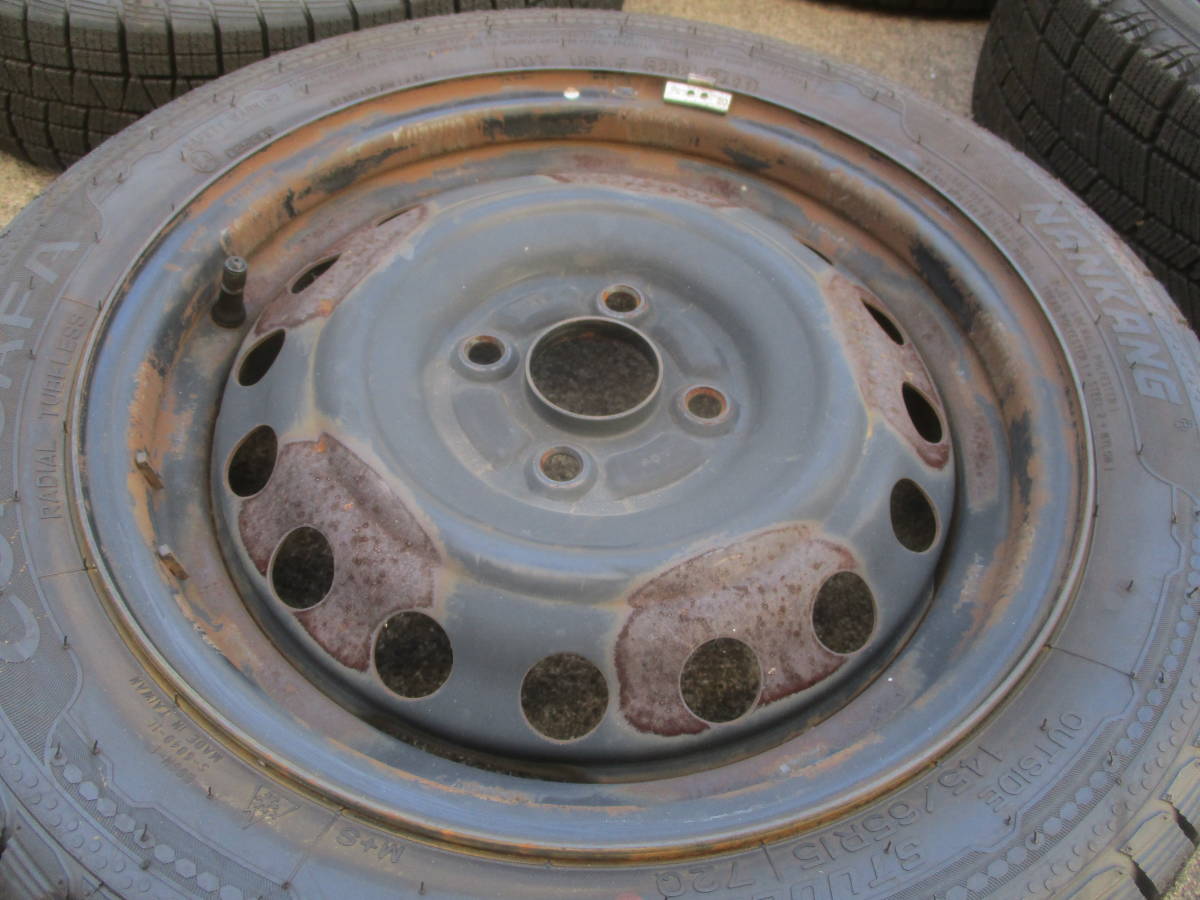 三菱 アイ純正 15インチ PCD100 2本 4J 2本 5J ＋35 145