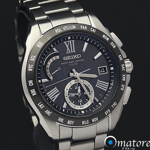 1円～◎美品◎SEIKO セイコー ブライツ メンズ 電波ソーラー SAGA089