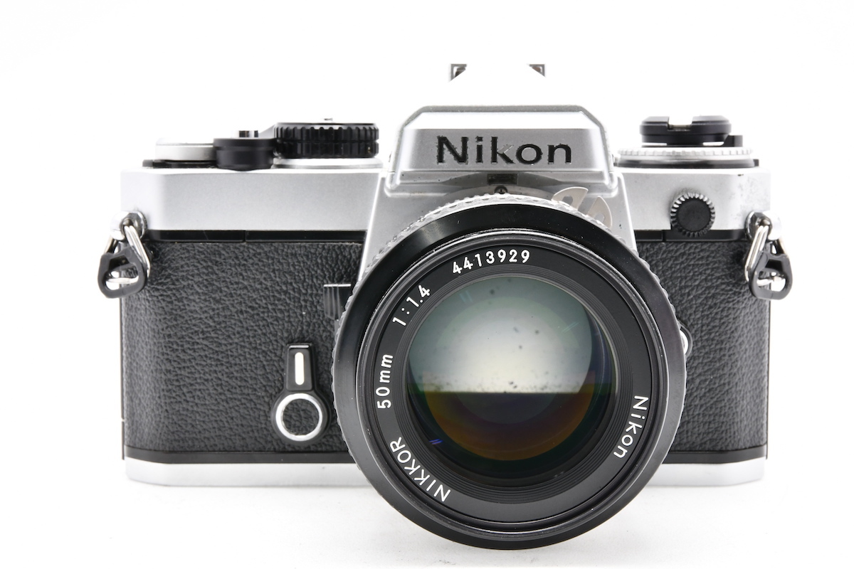 NIKON FE シルバー + AI NIKKOR 50mm F1.4 ニコン フィルムカメラ MF