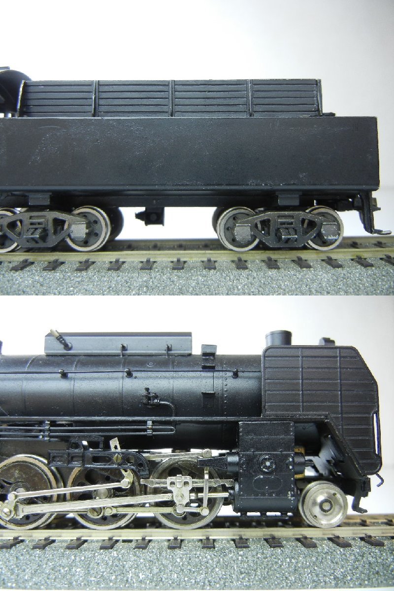 ☆04-2802】□中古□ジャンク□安達製作所 D52形 蒸気機関車 戦時型 HO 