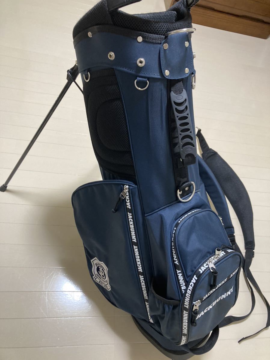 Jack Bunny!! by PEARLY GATES ジャックバニーロゴデザインファスナー スタンドバッグ　キャディバック　_5