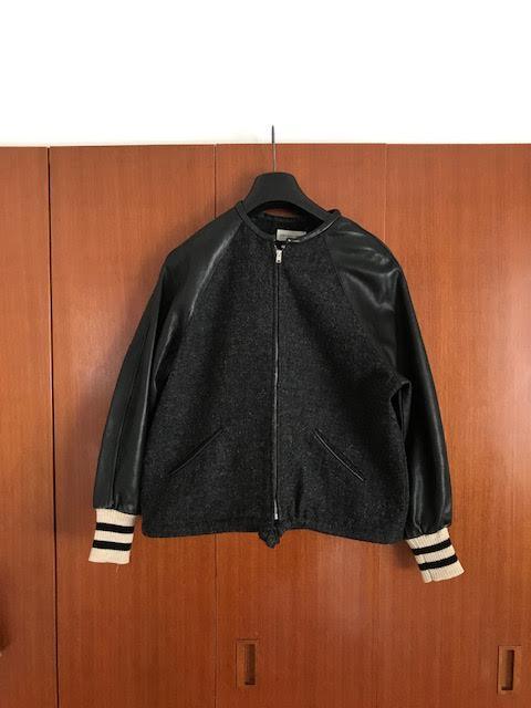 □完売 11万5500円 ISABEL MARANT ETOILE 袖レザー スタジャン 38