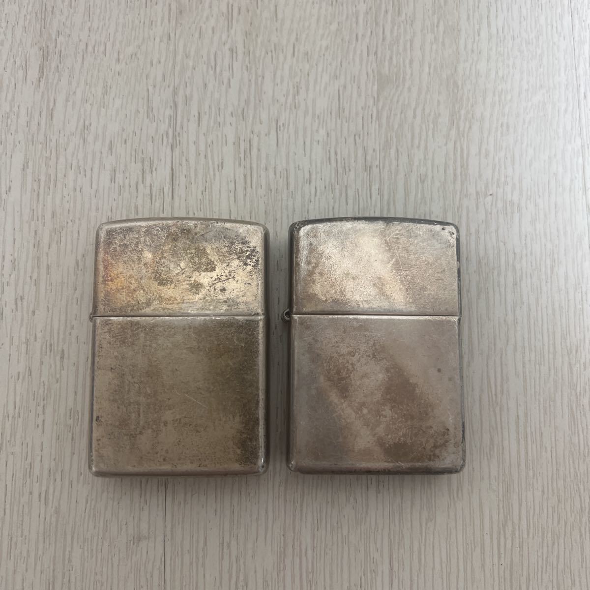 ジッポ STERLING ZIPPO オイルライター 0 純銀刻印 ケース付 
