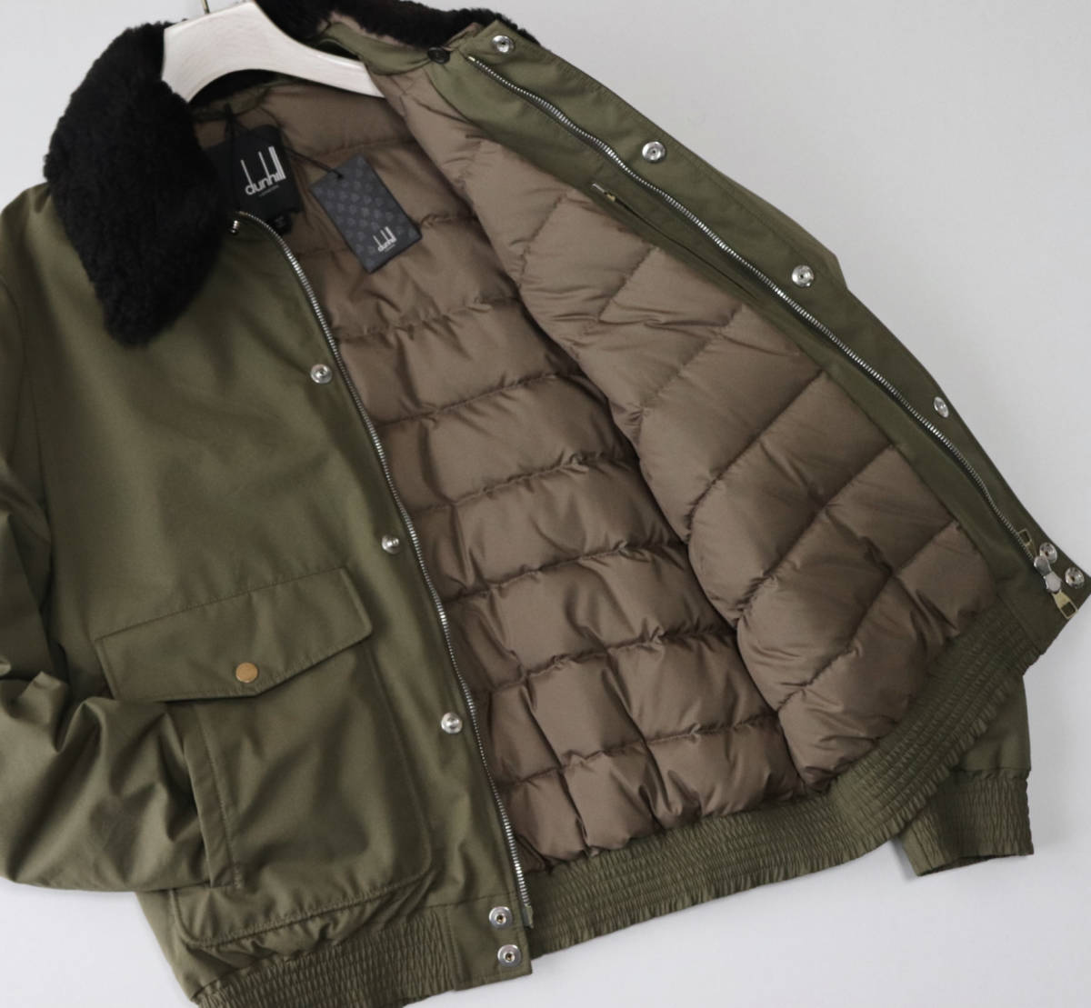 68,200円新品【dunhill ダンヒル】アビエーター ファー脱着可能 ダウン 