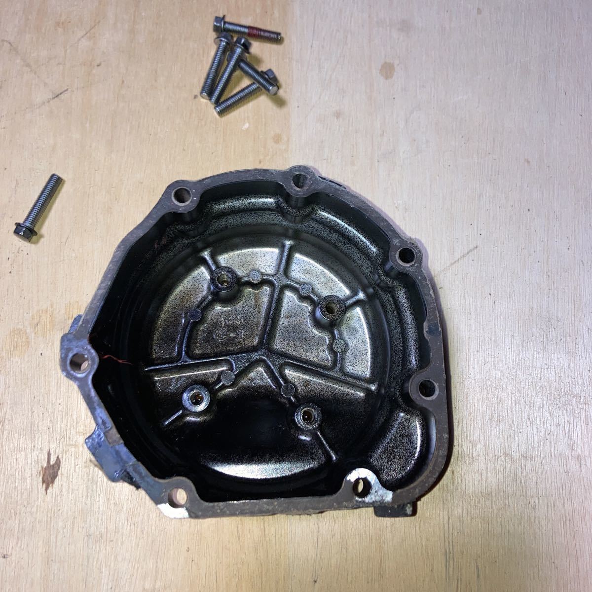 カワサキ ZRX1200R ZRX1100 クラッチカバー パルサーカバー 純正 バフ 