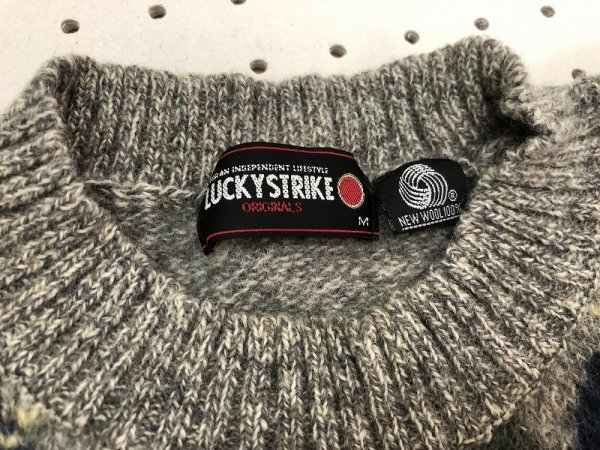 LUCKY STRIKE ラッキーストライク メンズ アーガイル柄 ニットセーター 
