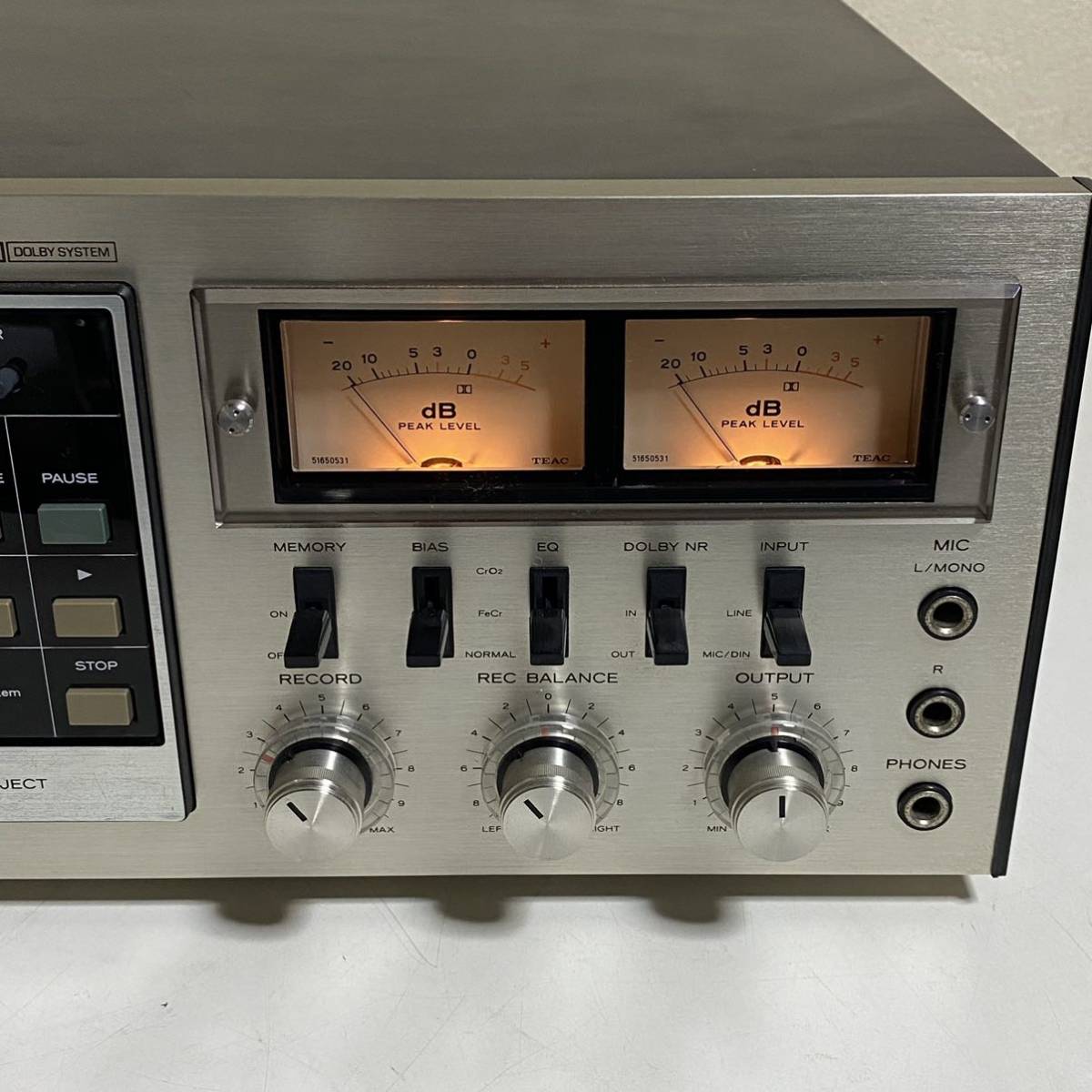 【送料無料】TEAC ff-50 ティアック カセットデッキ 売切り！通電確認済み TEAC / ティアック STEREO CASSETTE DECK