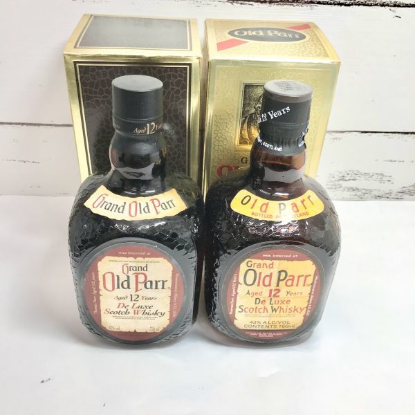 □未開栓□古酒 2本 Grand Old Parr De Luxe グランド オールド パー
