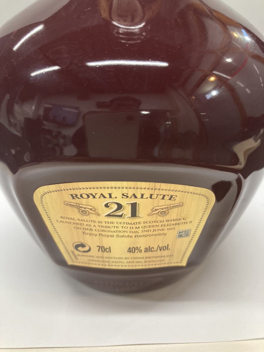 ロイヤルサルート 21年 赤 陶器 スコッチウイスキー 古酒 21年
