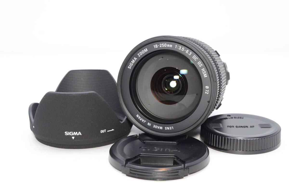 超美品☆SIGMA シグマ 18-250mm F3.5-6.3 DC OS HSM EO キヤノン Canon 