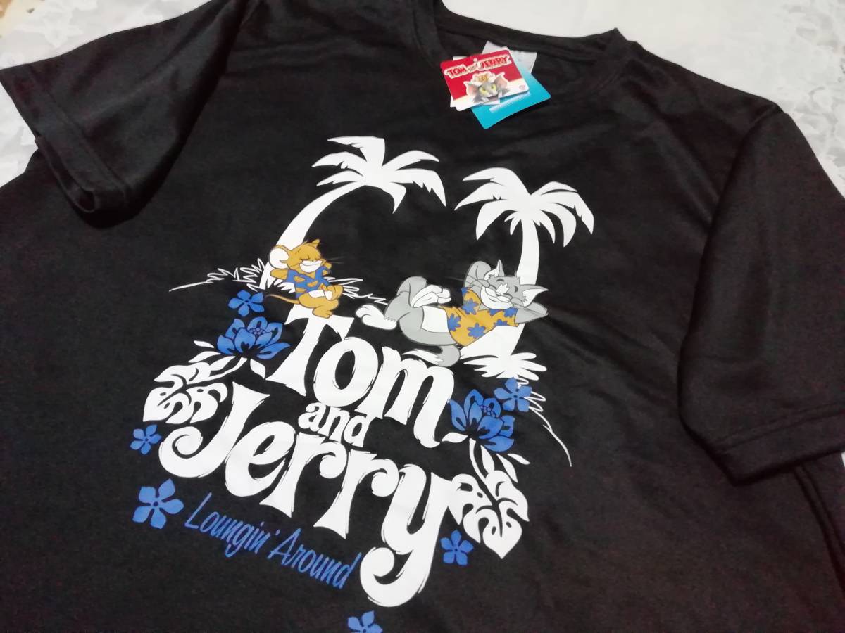 ☆メンズTOM&JERRYDRY☆可愛い♪トムとジェリーヤシの木でお休み 