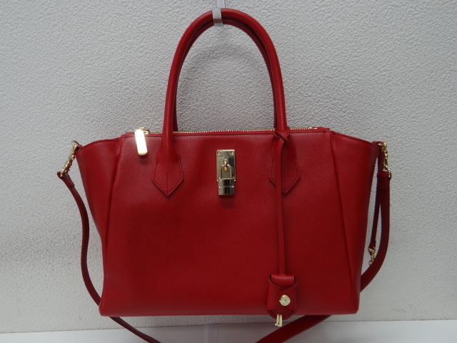 〓サマンサタバサ Samantha Thavasa〓2WAY トートバッグ セミショルダー 赤 レッド 美品〓
