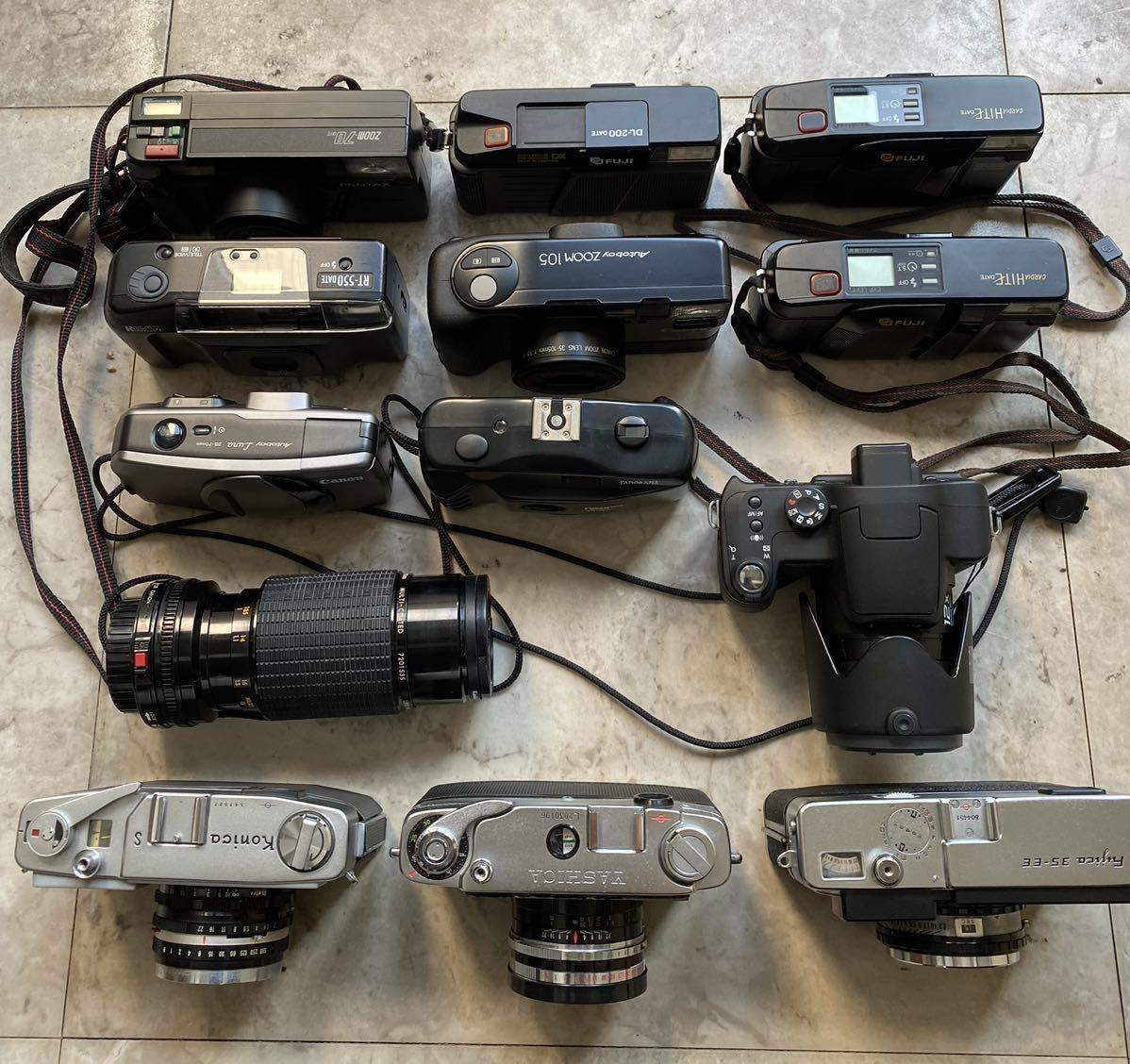 1円スタート】 フィルムカメラ 12台+1台(望遠レンズ)セット 一眼レフ