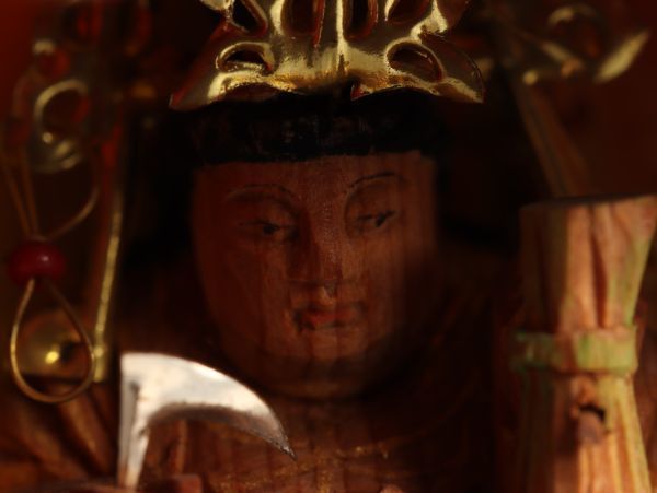 仏教美術 時代木彫 荼枳尼天 仏像 厨子 時代物 極上品 初だし品