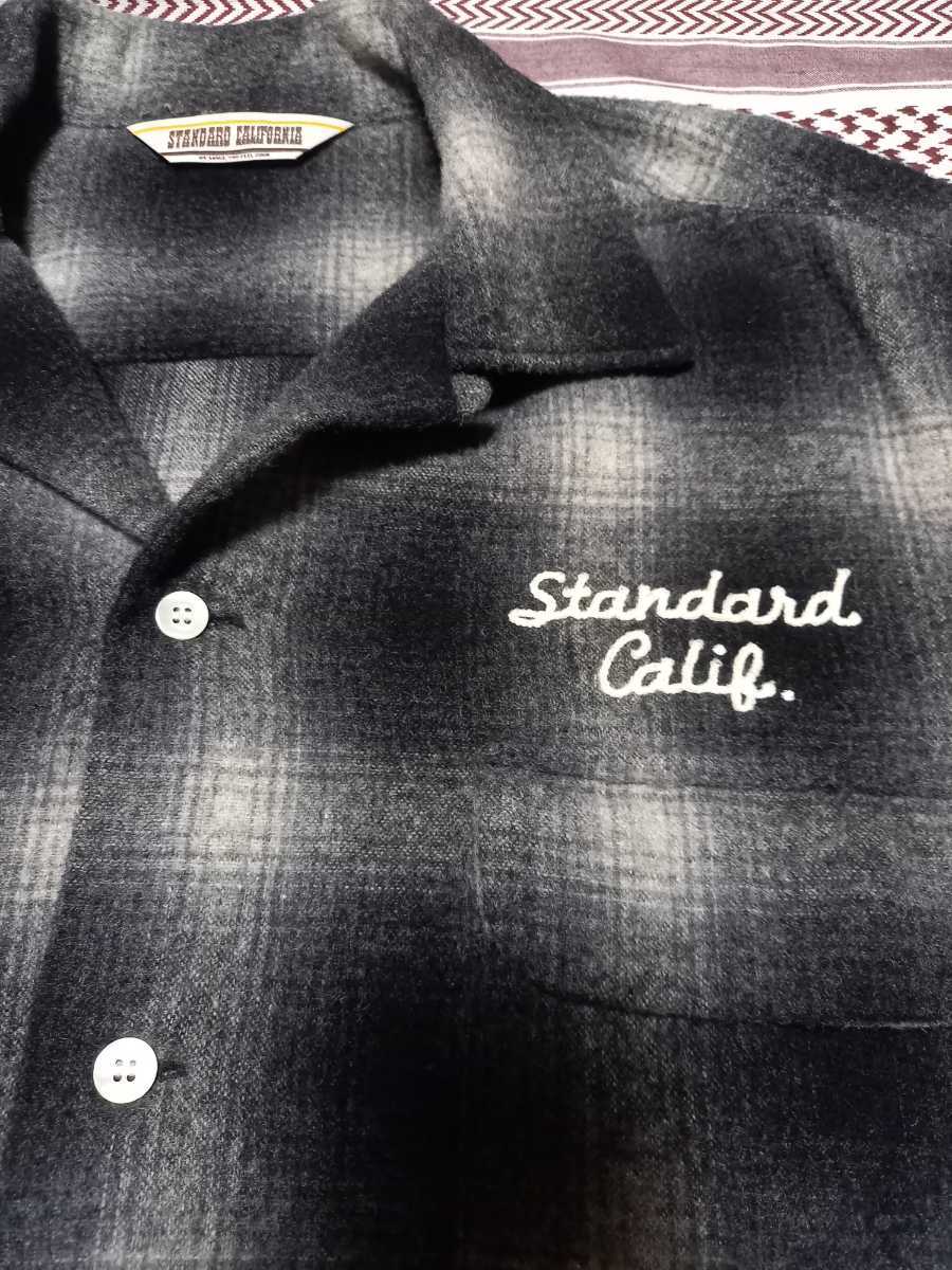 黒L STANDARD CALIFORNIA スタンダードカリフォルニア Ombre Check 