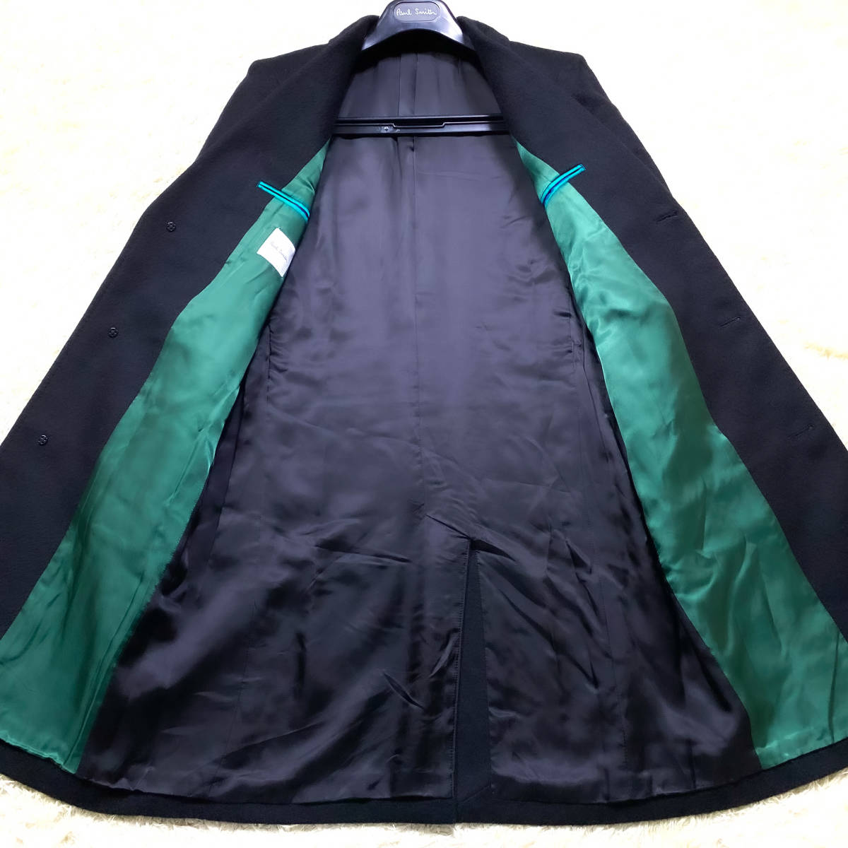極美品!現行ピュアカシミヤ!Paul Smithメインライン チェスターコート