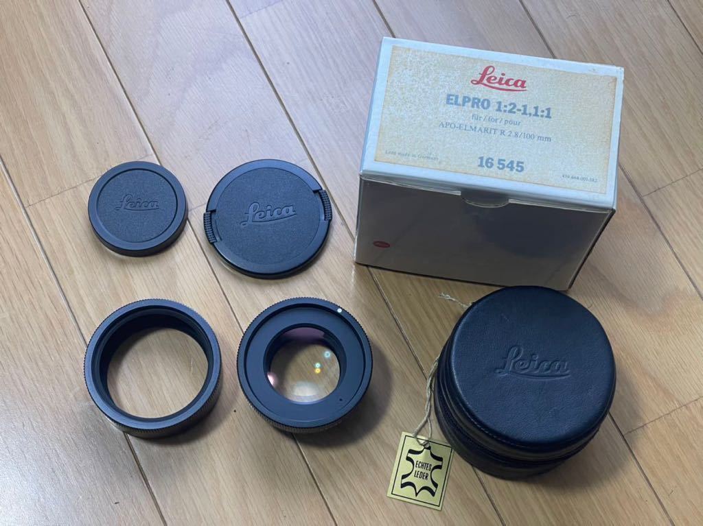 ライカ LEICA R ELPRO エルプロLEITZ 1:2-1:1 for R 100mm F2.8専用レンズケース元箱　説明書あり_1