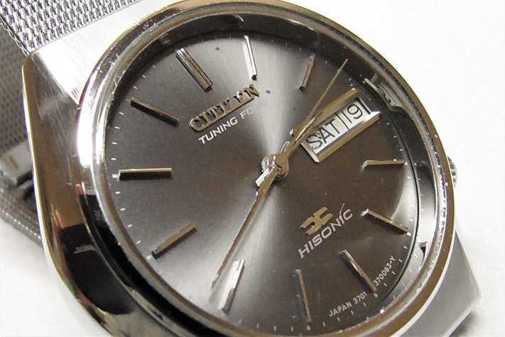 CITIZEN ハイソニック シチズン 音叉 腕時計 3711-373111Y 電池未交換
