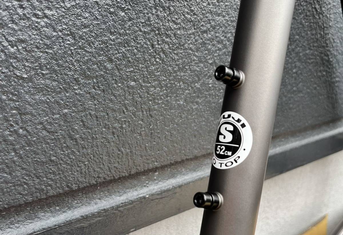 FUJI FEATHER CX+ SLATE 52クロモリフレーム 新車外しフレーム