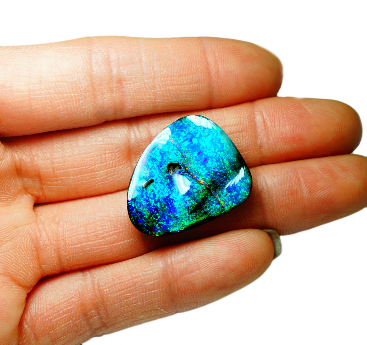 注目！○天然ボルダーオパール 最高級 地球色 ビックサイズ 22.27ct