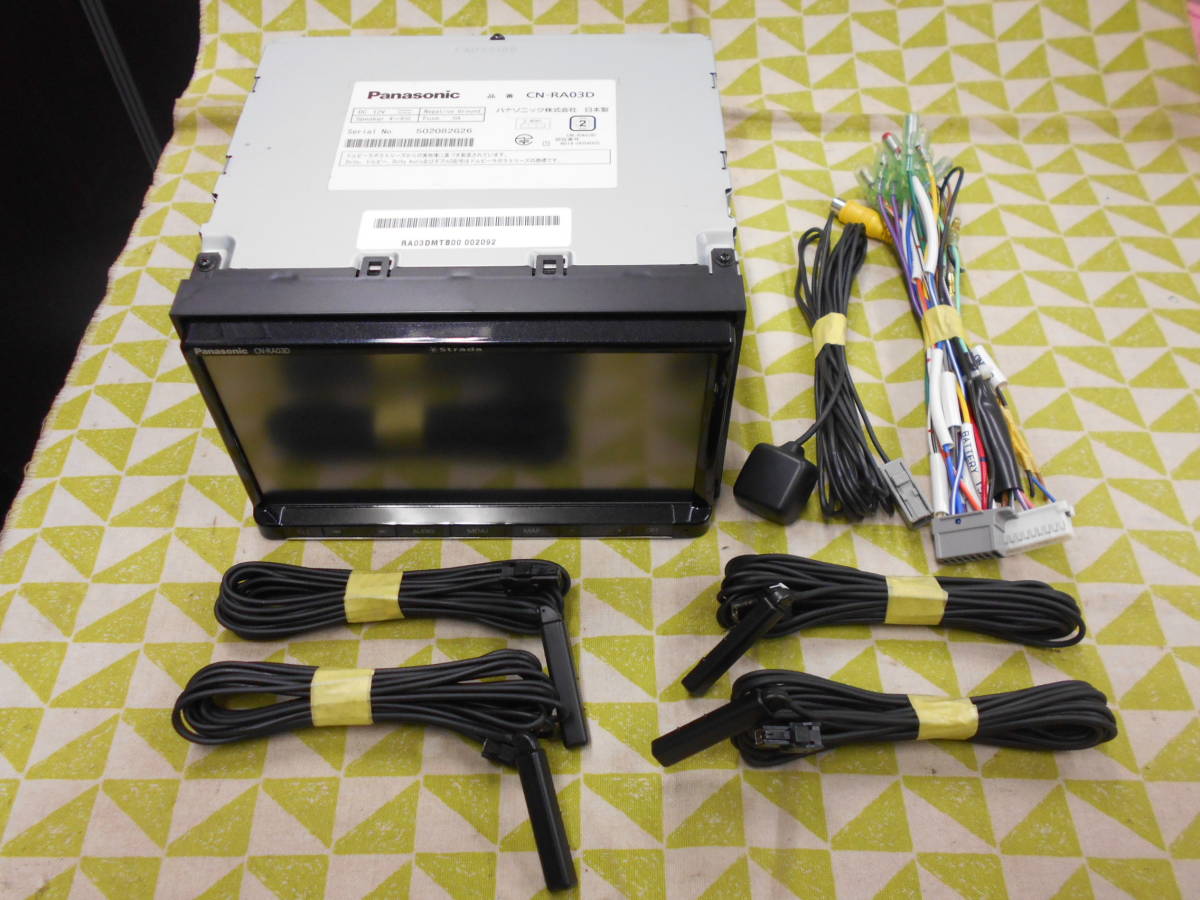 へ-133 1円スタート♪☆パナソニック CN-RA03D☆メモリーナビ フルセグ