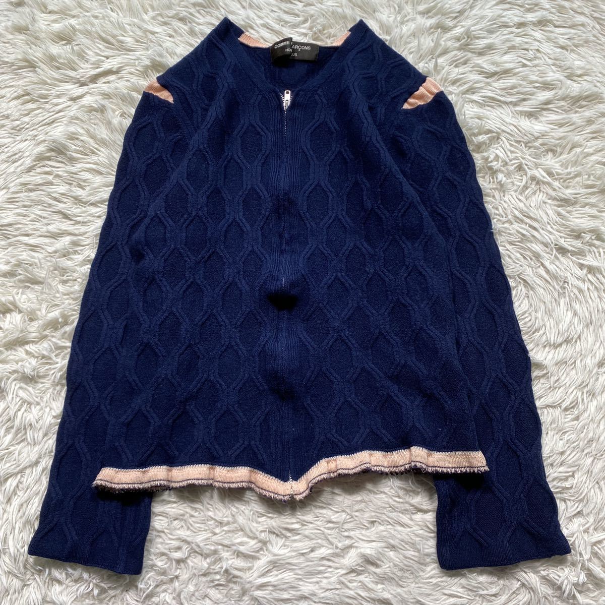 希少 COMME des GARCONS プリュス □AD2001 サイケ期 □縮絨 製品染め