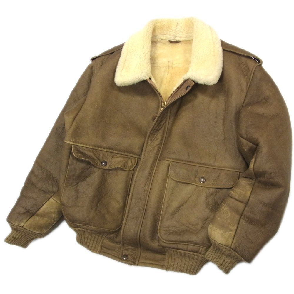 VINTAGE 定価15万円以上○襟ボア G-1 ムートンジャケット VINTAGE 定価15万円以上○襟ボア G-1 ムートンジャケット