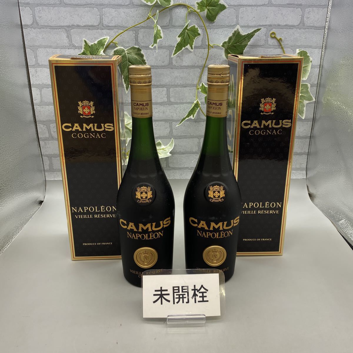 J-8】CAMUS NAPOLEON VIEILLE RESERVE COGNAC 2本 セット まとめ