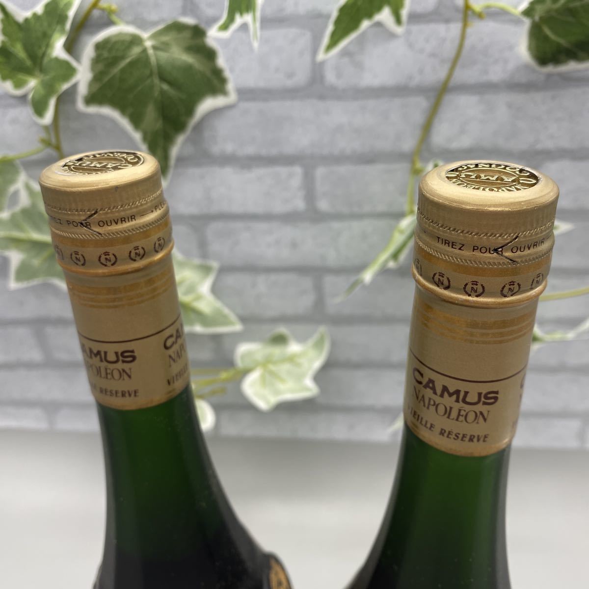 J-8】CAMUS NAPOLEON VIEILLE RESERVE COGNAC 2本 セット まとめ