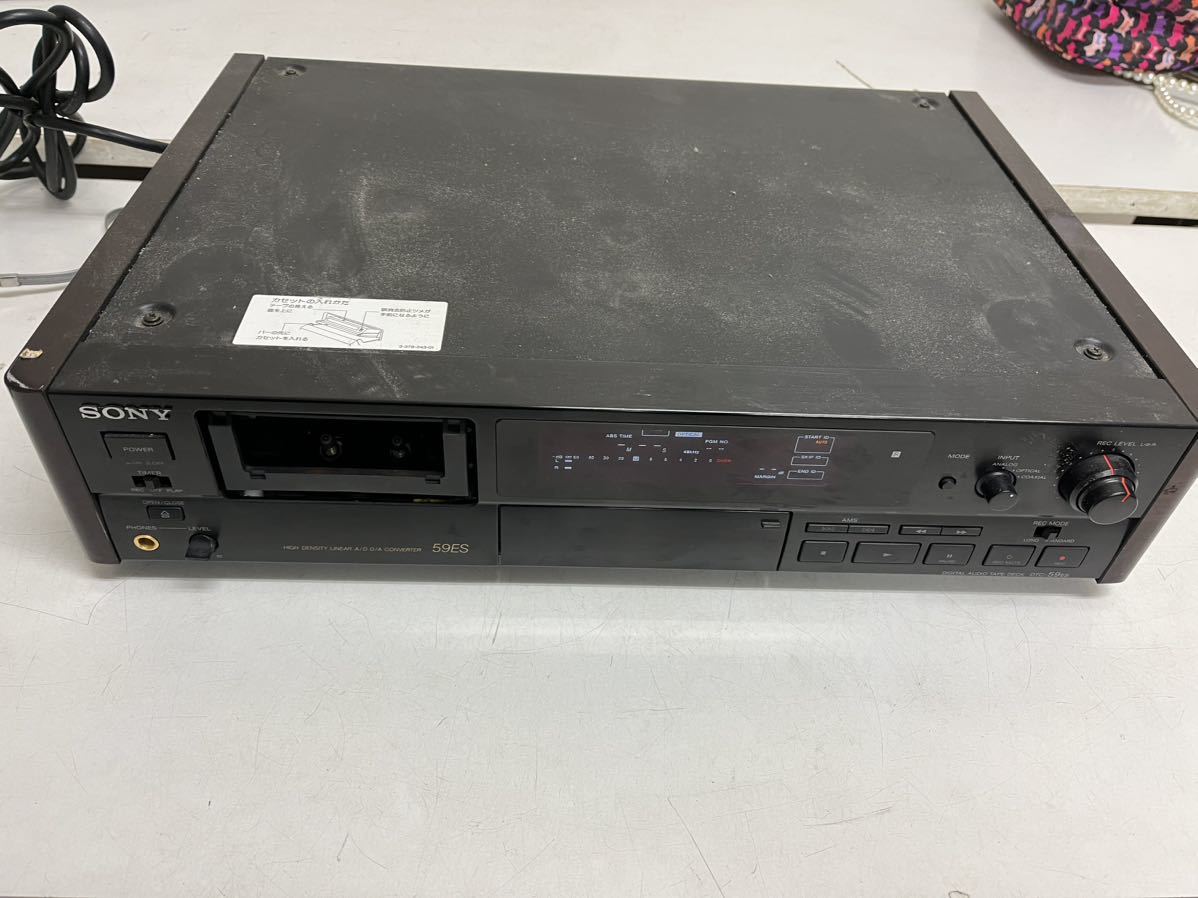 SONY DTC-59ES ジャンク扱い DTC-59ES DATデッキ SONY リモコン付き