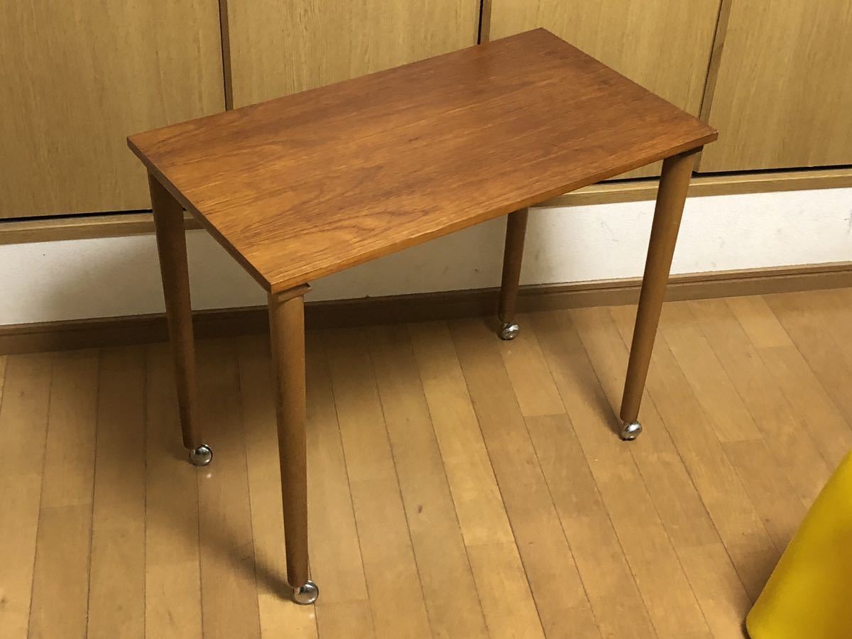 Midcentury 1960s Teak CasterTable 検) Ercol G-PLAN 英国 北欧 無垢