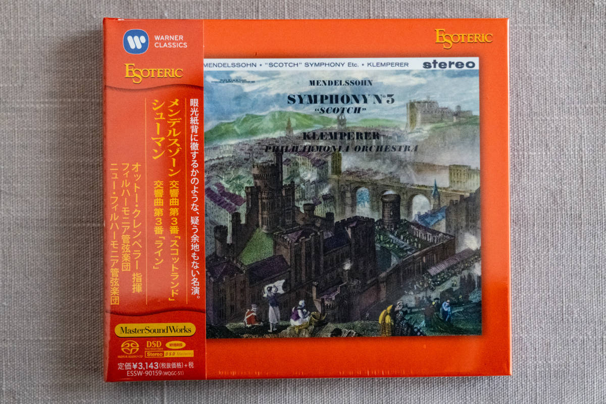 送料無料，人気SALE エソテリックSACD メンデルスゾーン交響曲3番 シューマン交響曲3番 クレンペラー(交響曲)｜売買されたオークション情報、yahooの商品情報をアーカイブ公開 - オークファン 交響曲