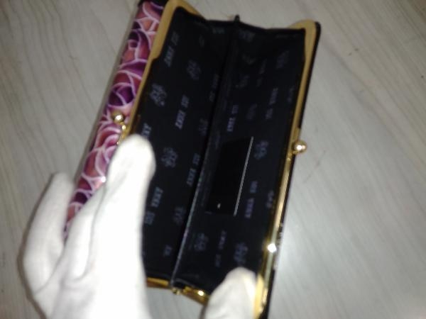 ANNA SUI アナスイ レディース ブラック パープル 長財布 がま口 