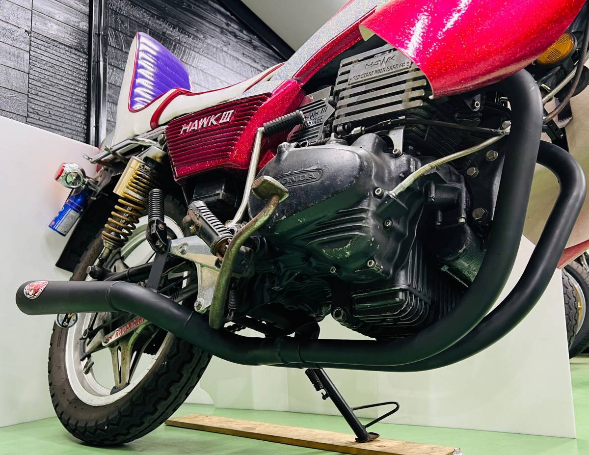 REDSTAGE 猪管シリーズ イノカン ホーク用マフラー 無双 ホーク250