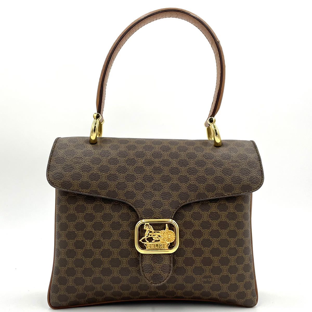 超希少品】CELINE セリーヌ ハンドバッグ パーティバッグ 馬車金具 