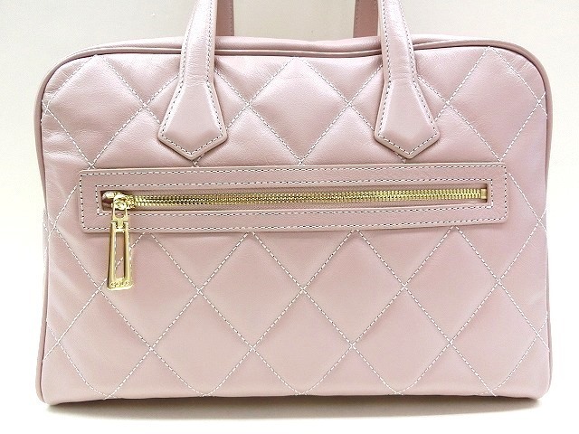 レディース COCOCELUX GOLD ショルダーバッグ キルティング 2way ピンク